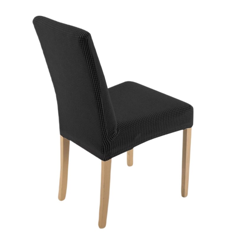 Pokrowiec na krzesło EUROFIRANY D91 457081 (35 x 30 x 55 cm) Czarny