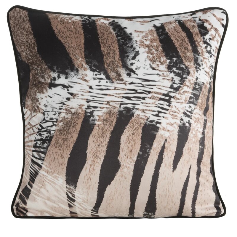 Poszewka EUROFIRANY Eva 45 x 45 cm Brązowy