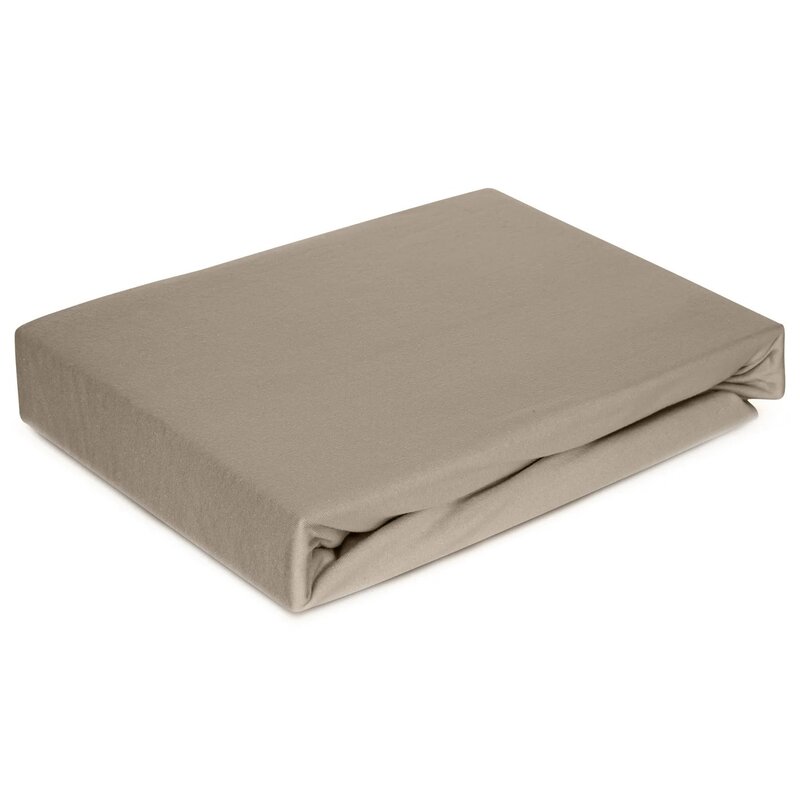 Prześcieradło EUROFIRANY Design 91 Soft z gumką 220 x 200 cm Beżowy