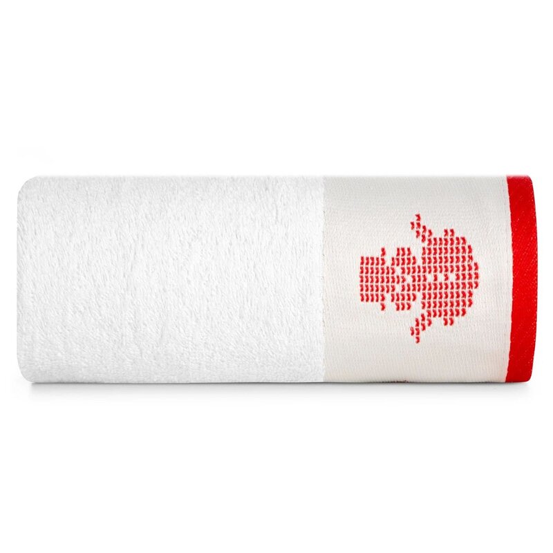 Ręcznik świąteczny Noel (01) 70 x 140 cm Biały