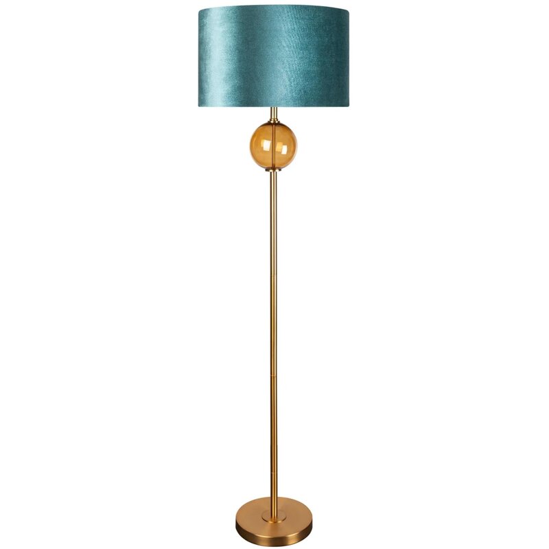 Lampa podłogowa EUROFIRANY Musa 395125 Turkusowy wysokość 165 cm