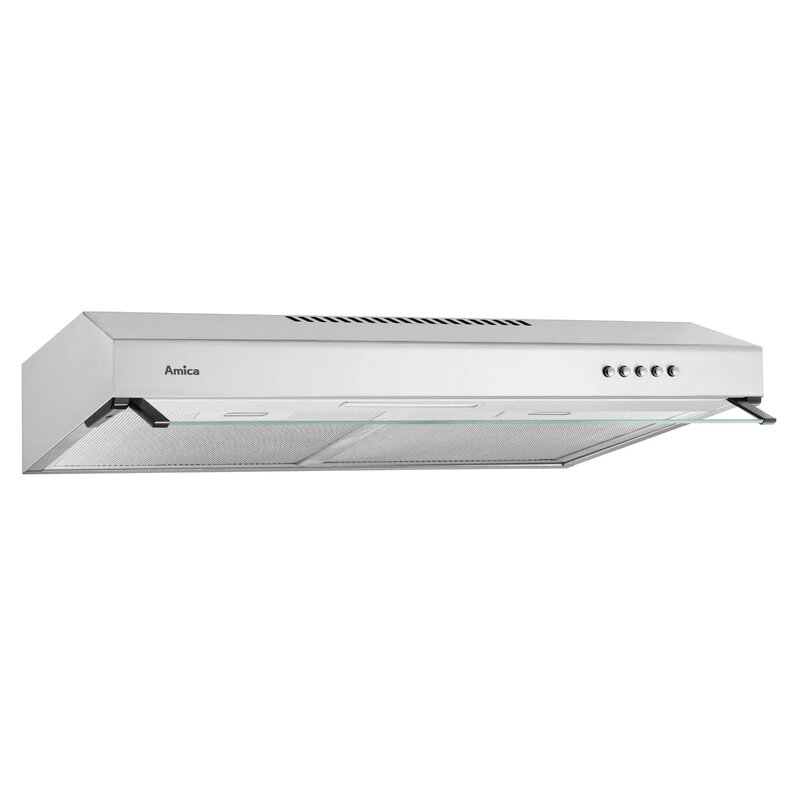 Okap AMICA OSP6252I Inox 157m3/h 63dB klasa C Włącznik i wyłącznik oświetlenia