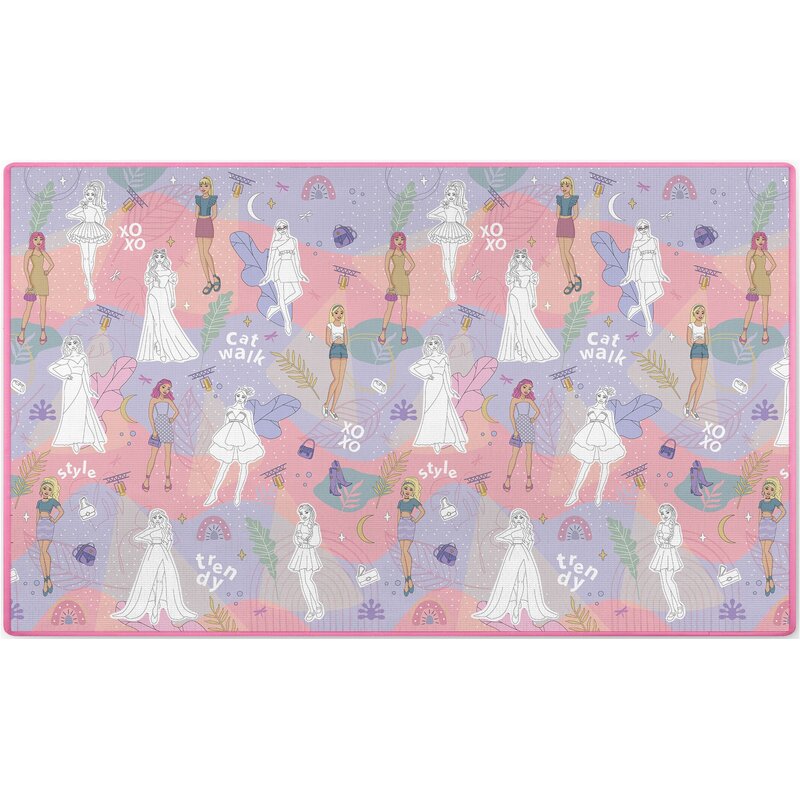 Mata piankowa RICOKIDS Zwijana Fashion RK-343 200 x 120 cm