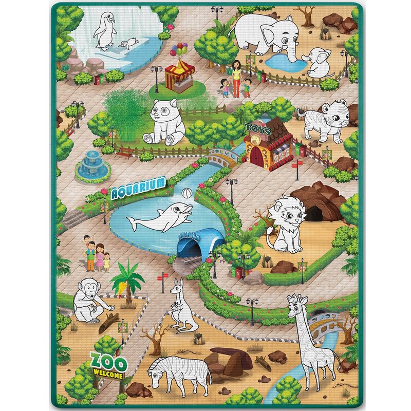 Mata piankowa RICOKIDS Zwijana RK-344 120 x 90 cm