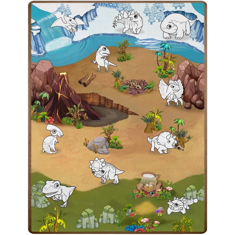 Mata piankowa RICOKIDS Zwijana RK-344 120 x 90 cm