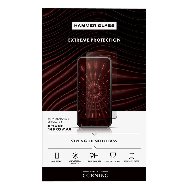 Szkło hartowane HAMMER GLASS Corning do Apple iPhone 14 Pro Max