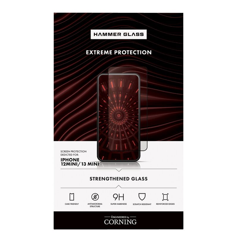 Szkło hartowane HAMMER GLASS Corning do Apple iPhone 13 Mini