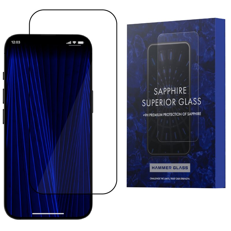 Szkło szafirowe HAMMER GLASS Sapphire Superior do Apple iPhone 13 Pro Max/14 Plus