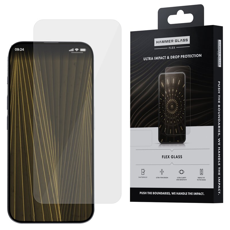 Szkło hybrydowe HAMMER GLASS Flex do Apple iPhone 15