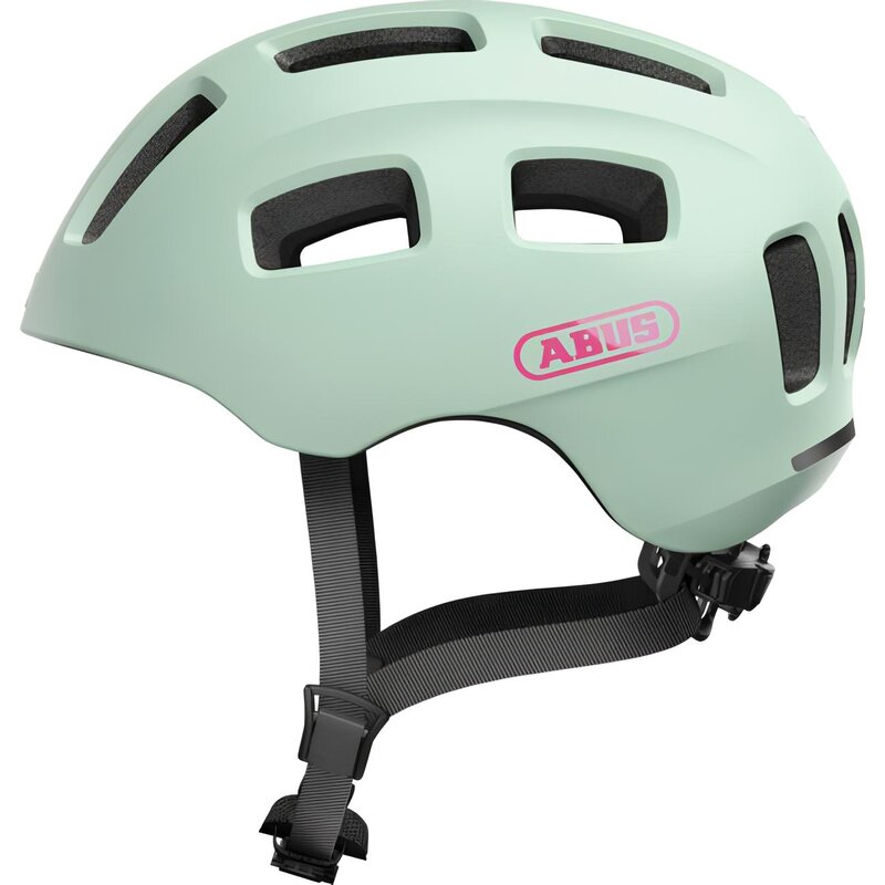 Kask rowerowy ABUS Youn-I 2.0 Turkusowy dla Dzieci z lampką (rozmiar S)