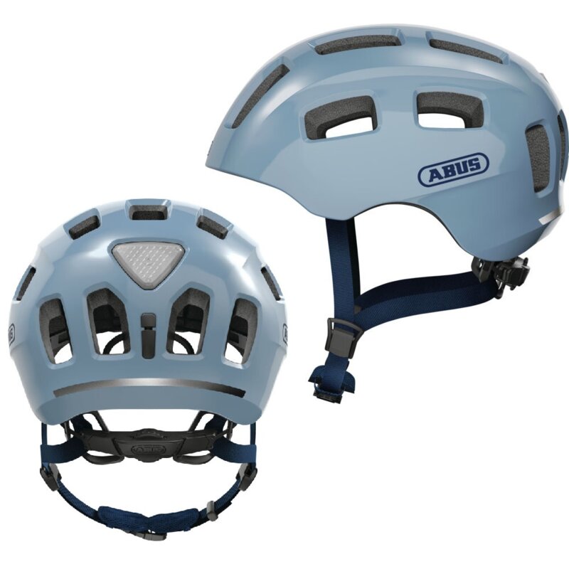 Kask rowerowy ABUS Youn-I 2.0 Niebieski dla Dzieci z lampką (rozmiar M)