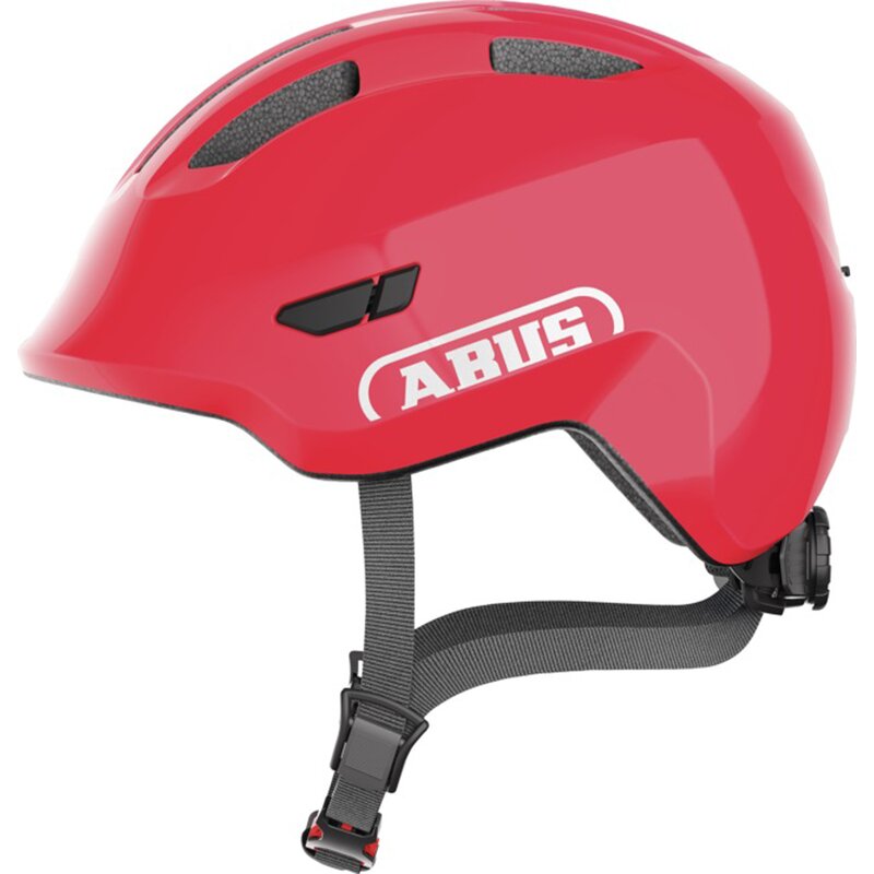 Kask rowerowy ABUS Smiley 3.0 Shiny Czerwony dla Dzieci (rozmiar S)