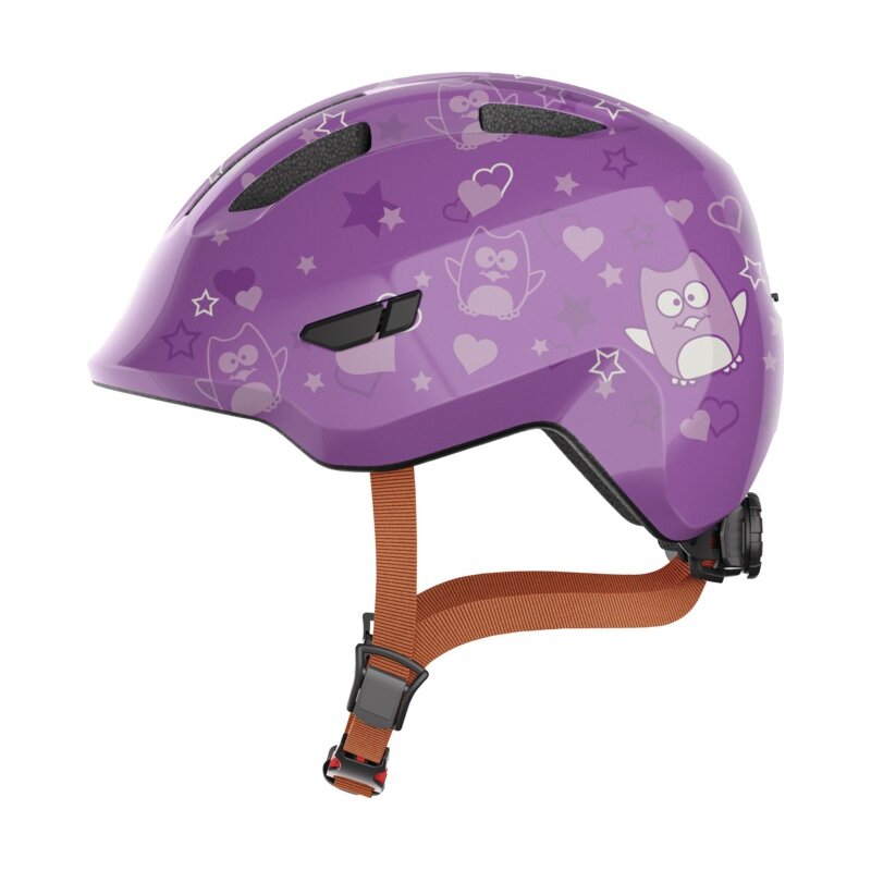 Kask rowerowy ABUS Smiley 3.0 Star Fioletowy dla Dzieci (rozmiar S)