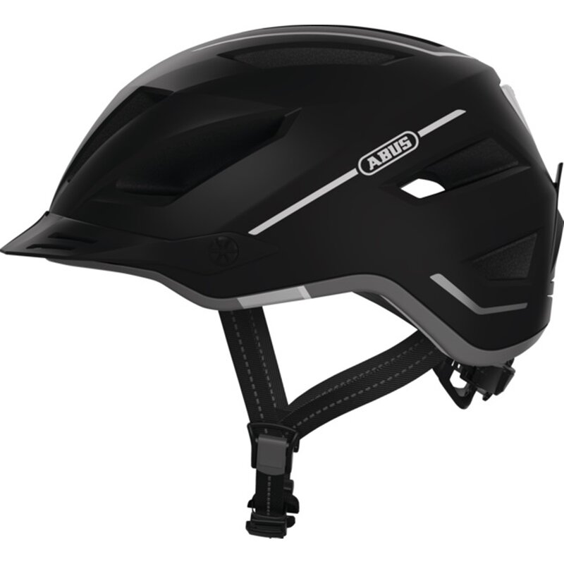 Kask rowerowy ABUS Pedelec 2.0 Velvet Czarny Miejski z lampką (rozmiar S)