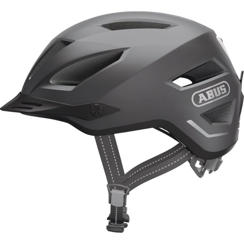 Kask rowerowy ABUS Pedelec 2.0 Tytanowy Miejski z lampką (rozmiar S)