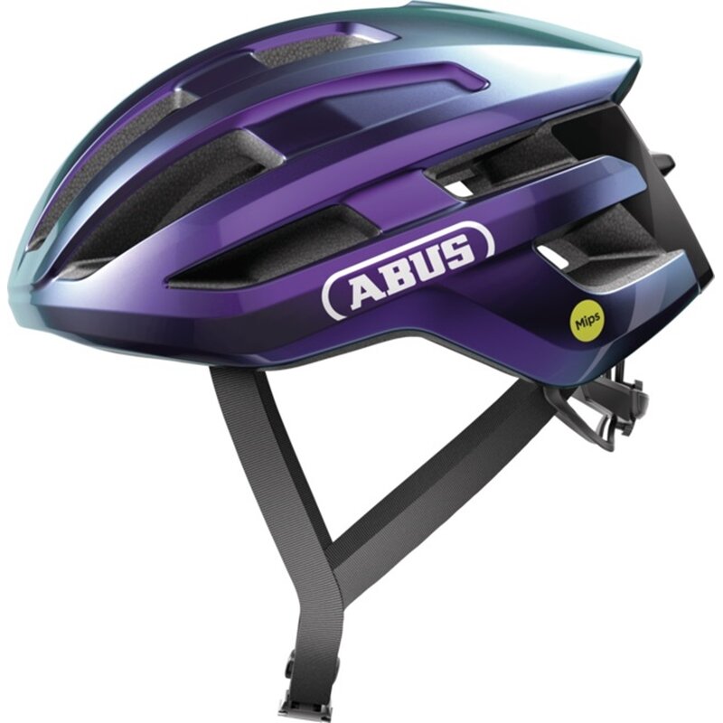Kask rowerowy ABUS PowerDome Flip Flop Fioletowy Szosowy (rozmiar M) MIPS