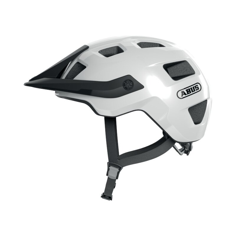 Kask rowerowy ABUS Motrip Shiny Biały MTB (rozmiar L)