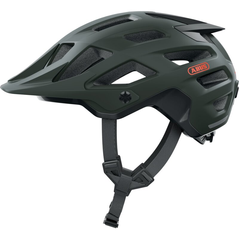Kask rowerowy ABUS Moventor 2.0 Pine Ciemnozielony MTB (rozmiar M)
