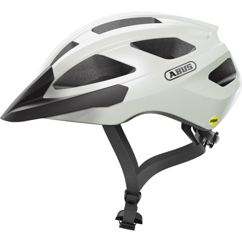 Kask rowerowy ABUS Macator Pearl Biały Szosowy (rozmiar M) MIPS