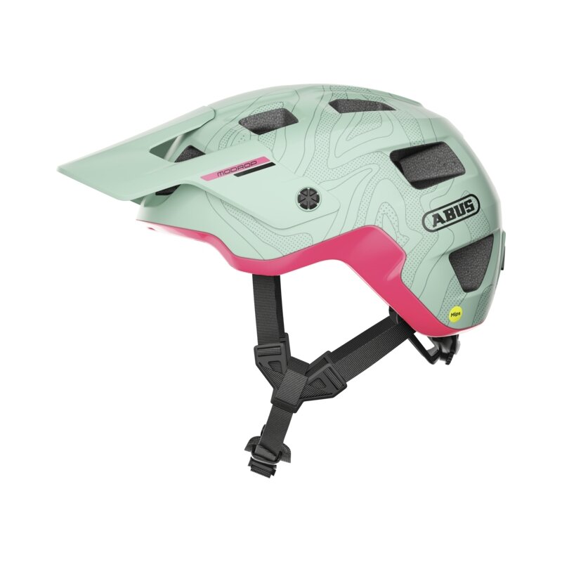Kask rowerowy ABUS Modrop Iced Miętowy (rozmiar L) MIPS