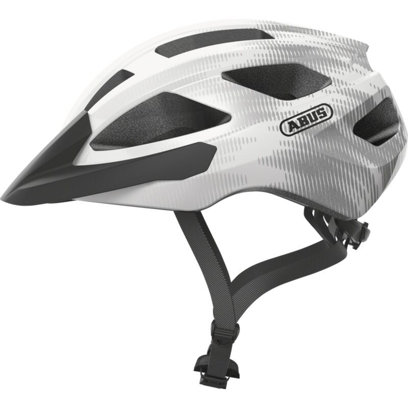 Kask rowerowy ABUS Macator Biało-szary MTB (rozmiar L)