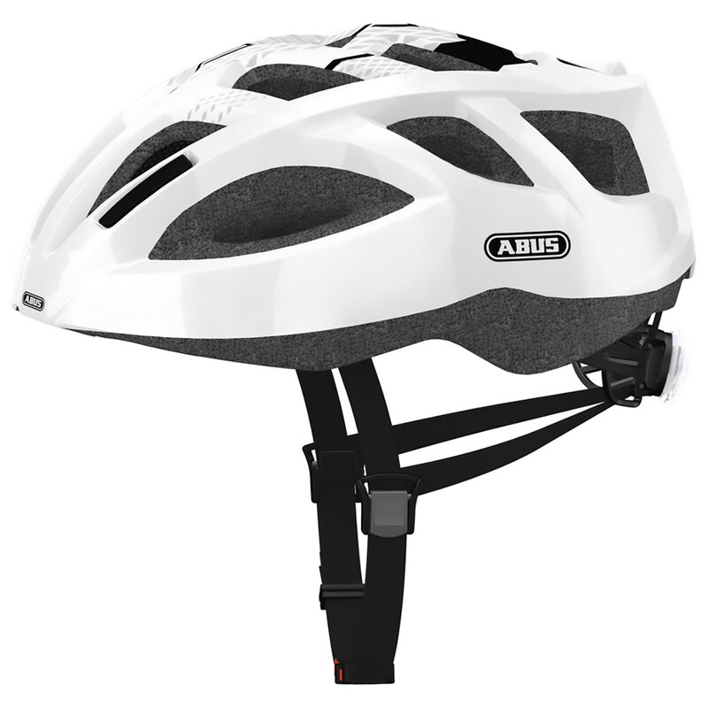Kask rowerowy ABUS Sport LED Biały z lampką (rozmiar L)