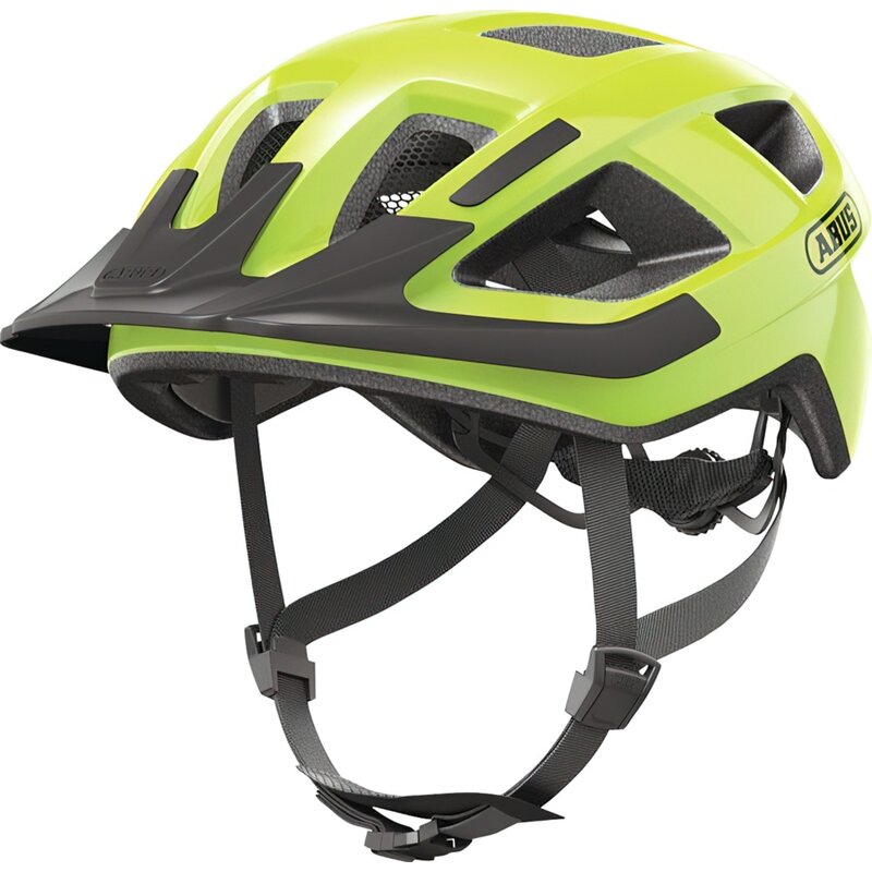 Kask rowerowy ABUS Aduro 3.0 Signal Żółty Miejski z możliwością zamontowania lampki (rozmiar L)