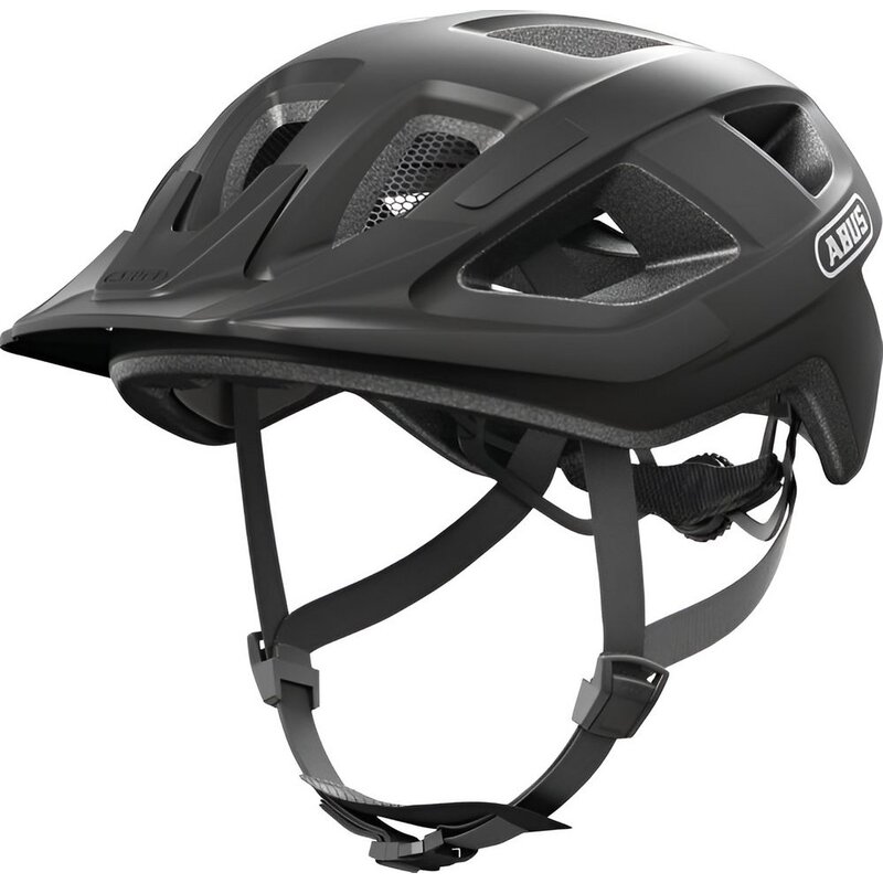 Kask rowerowy ABUS Aduro 3.0 Velvet Czarny mat Miejski z możliwością zamontowania lampki (rozmiar L)