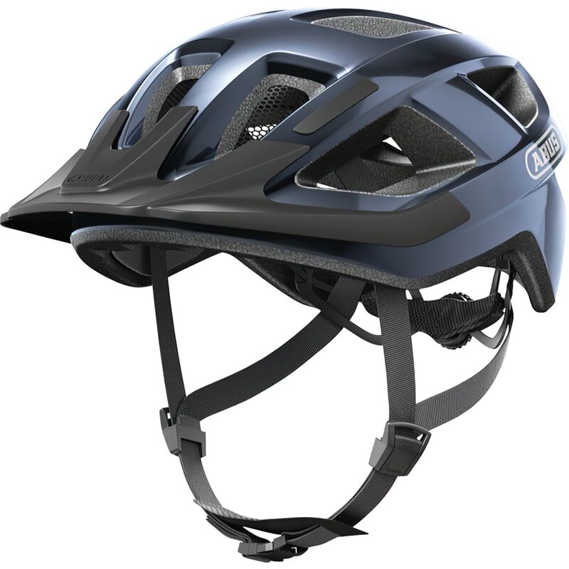 Kask rowerowy ABUS Aduro 3.0 Midnight Granatowy Miejski z możliwością zamontowania lampki (rozmiar L)