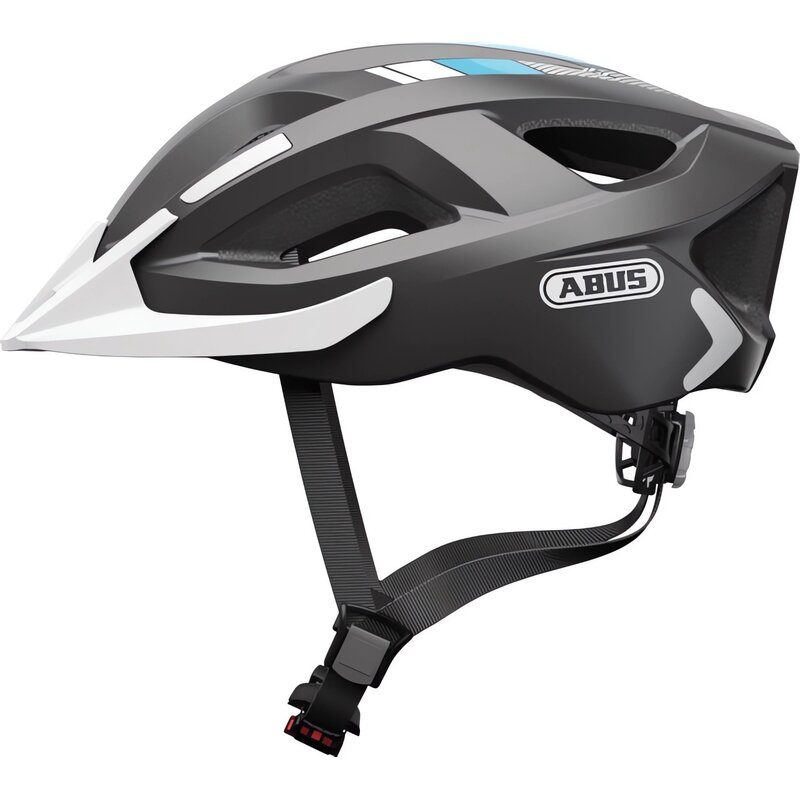 Kask rowerowy ABUS Aduro 2.0 Race Szary Szosowy z lampką (rozmiar L)