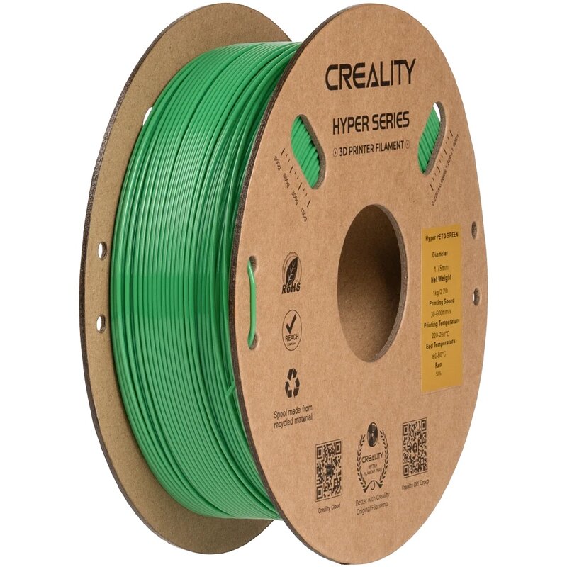 Filament CREALITY Hyper PETG, Średnica 1.75 mm, 1 kg Zielony