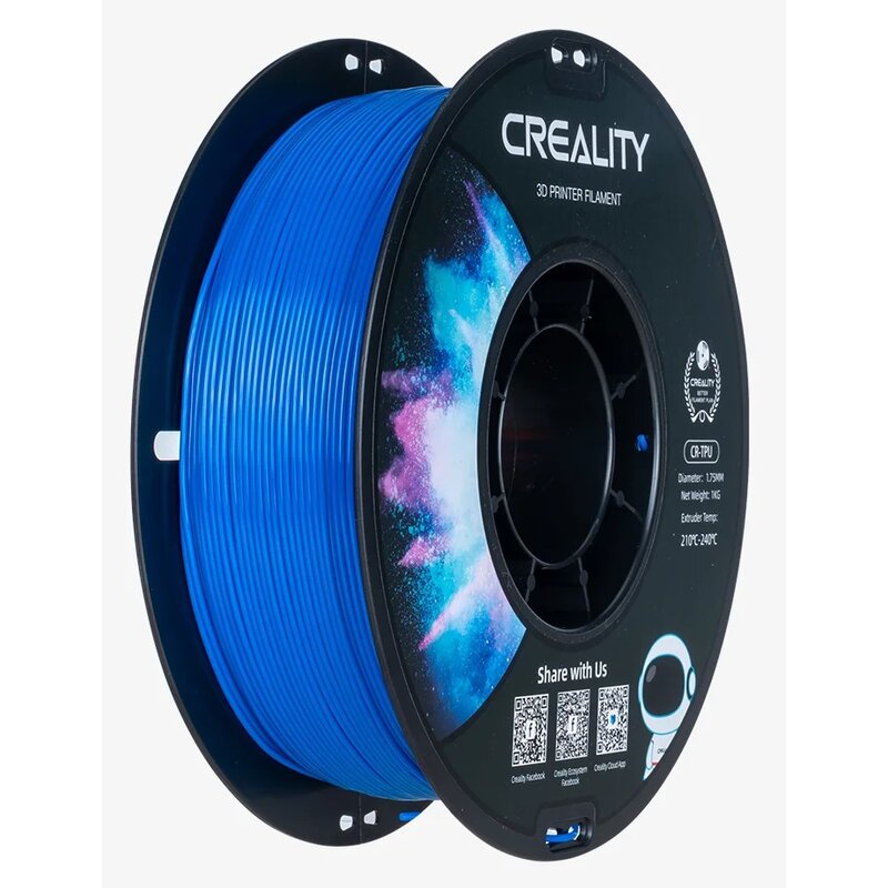 Filament CREALITY TPU, Średnica 1.75 mm, 1 kg Niebieski