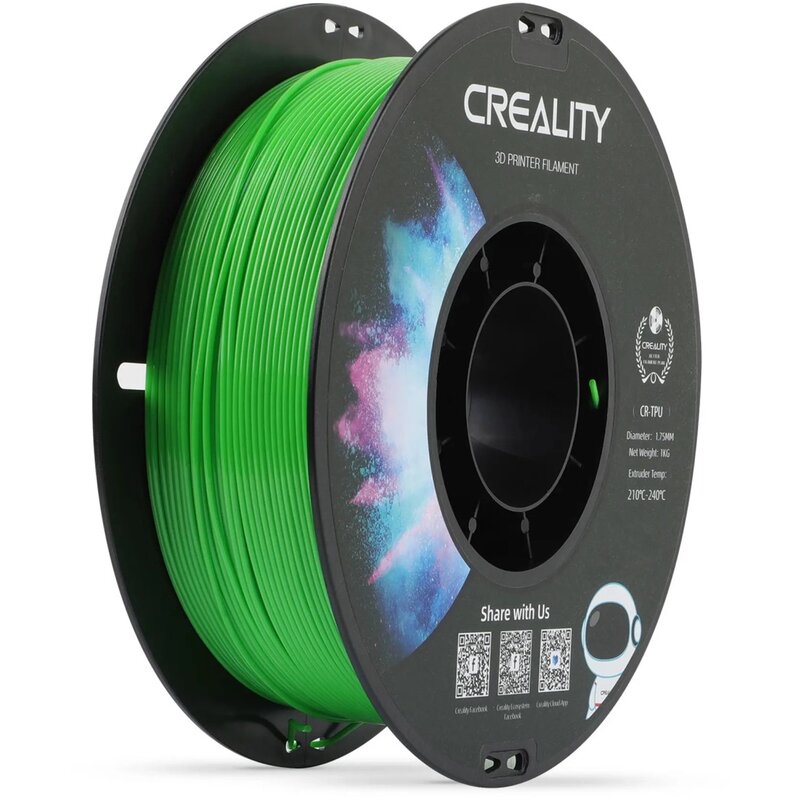 Filament CREALITY CR-TPU, Średnica 1.75 mm, 1 kg (1 szt.) Zielony