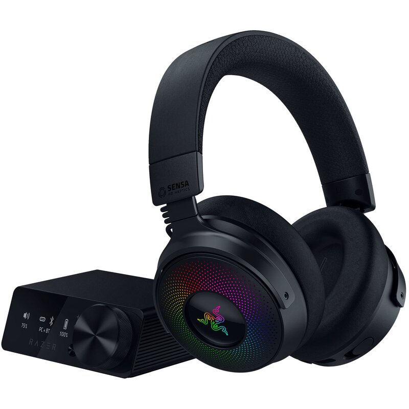 Słuchawki RAZER Kraken V4 Pro Bezprzewodowe RGB, Nauszne, Dźwięk przestrzenny