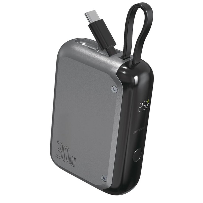 4smarts Powerbank Pocket 30W 10000mAh wbudowany kabel USB-C 15cm