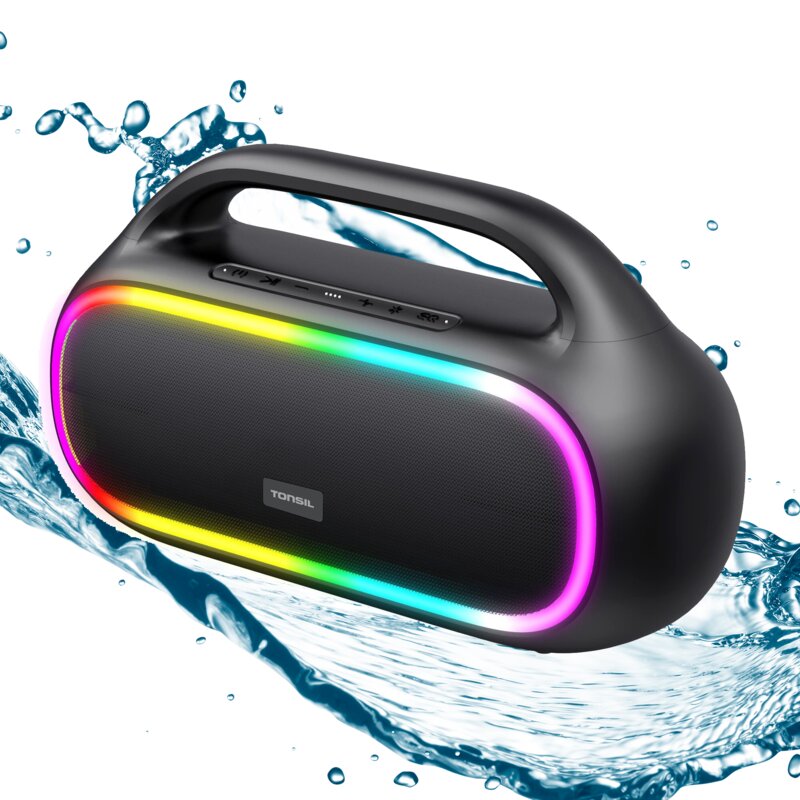 Głośnik mobilny TONSIL Tonus + mikrofon Czarny