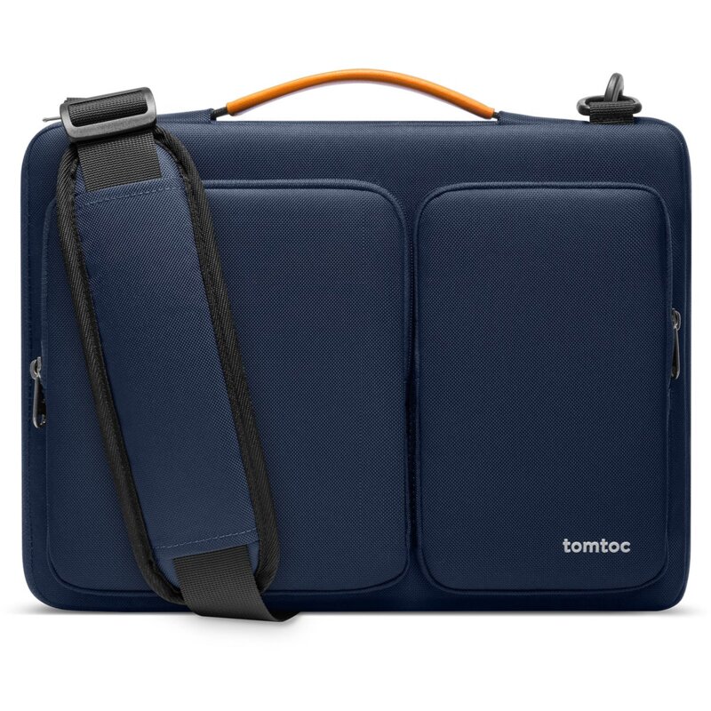 Torba na laptopa TOMTOC Defender-A42 14 cali Granatowo-pomarańczowy