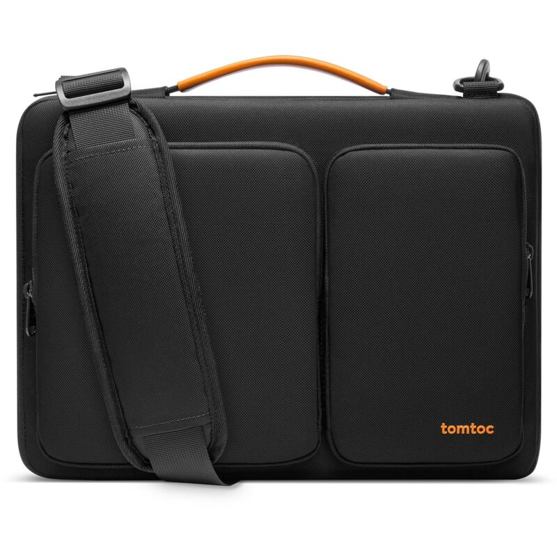 Torba na laptopa TOMTOC Defender-A42 16 cali Czarno-pomarańczowy