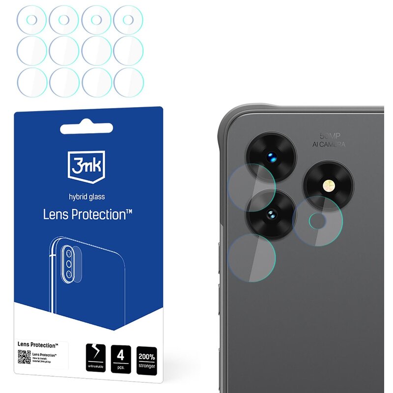 Szkło hybrydowe na obiektyw 3MK Lens Protection do MyPhone Hammer Blade Va 5G