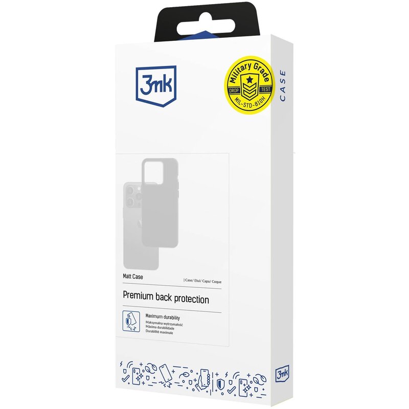 3mk Matt Case do Redmi Note 14 Pro+ Czarny