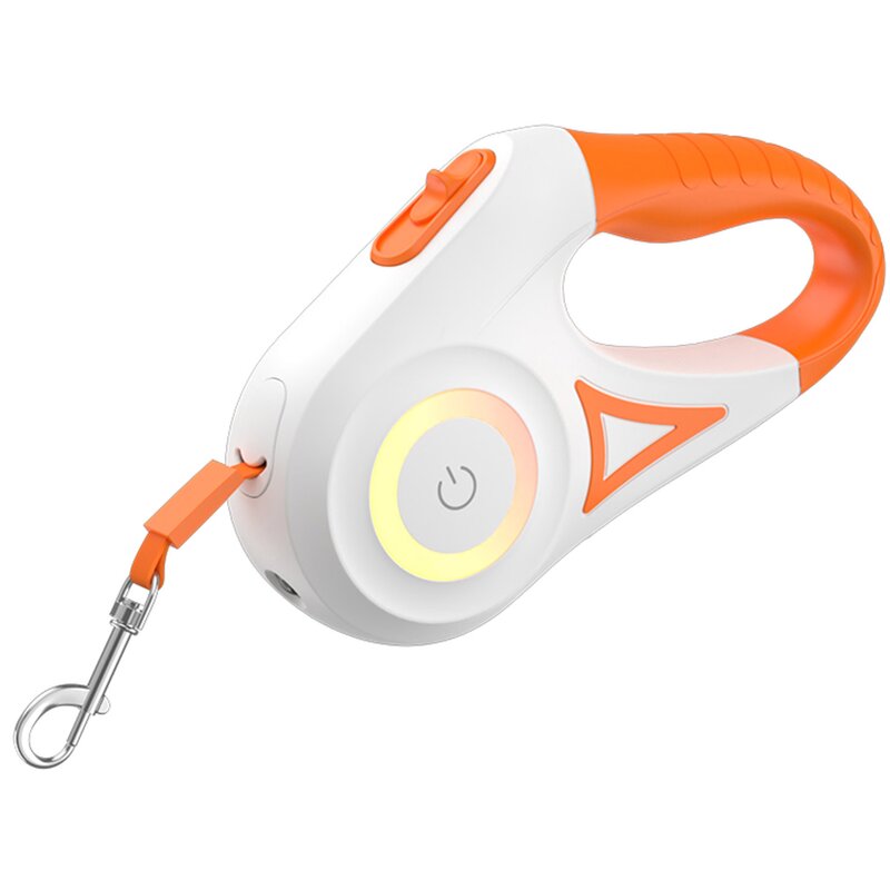 Smycz ROJECO RQYS-04 (5m - 35 kg) Pomarańczowo-biały