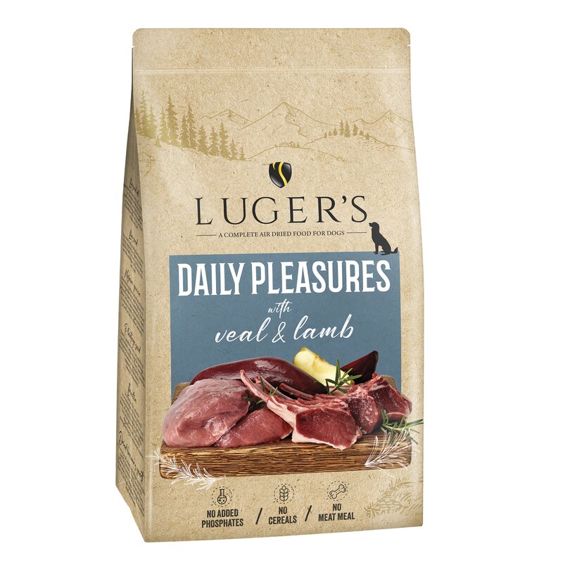 Karma dla psa suszona LUGER'S Daily Pleasures Cielęcina i Jagnięcina 9 kg