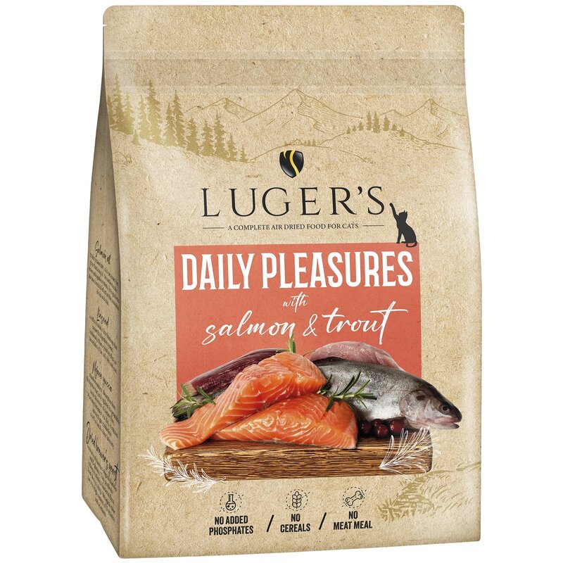 Karma dla kota LUGER'S Daily Pleasures z łososiem i pstrągiem 1 kg