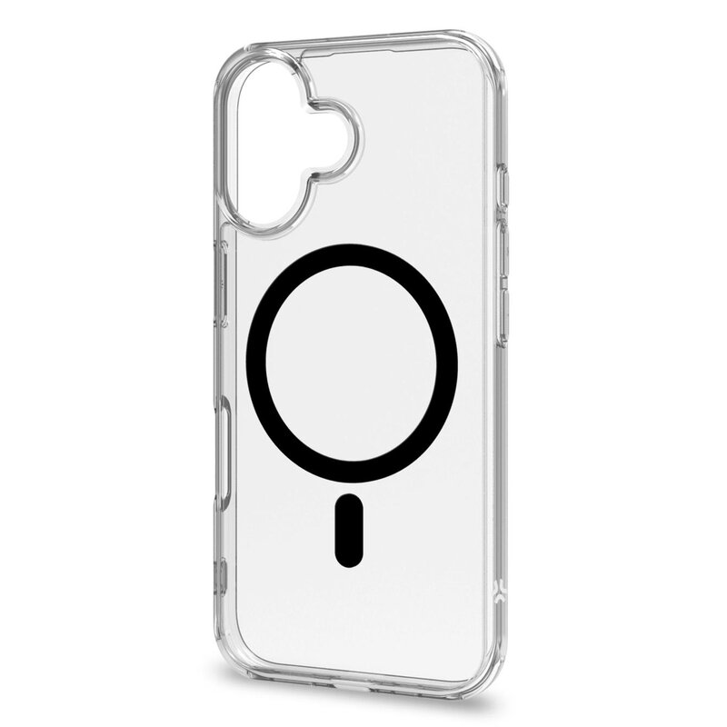 Etui CELLY Gelskinmag do Apple iPhone 16 Przezroczysto-czarny