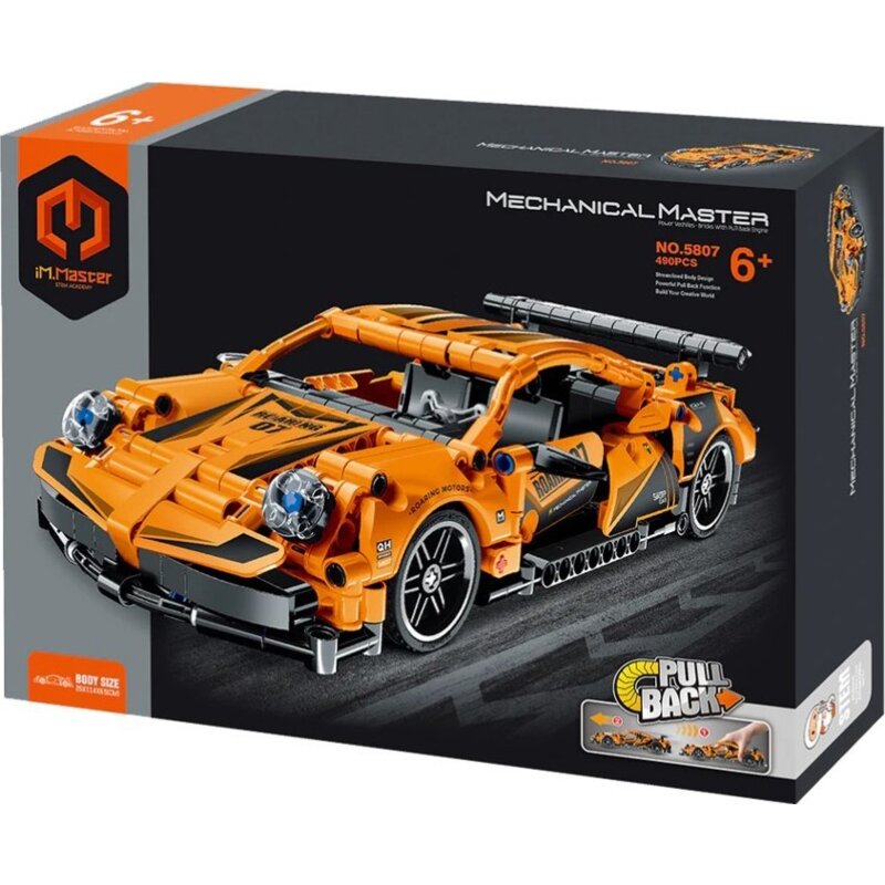 Klocki plastikowe IM.MASTER Pull Back Supersamochód IM5807