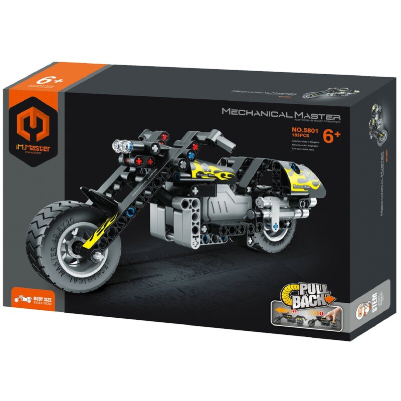 Klocki plastikowe IM.MASTER Pull Back Motocykl IM5801