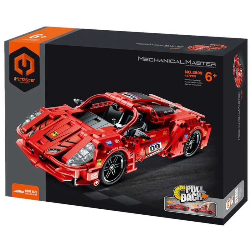 Klocki plastikowe IM.MASTER Pull Back Super auto IM5809