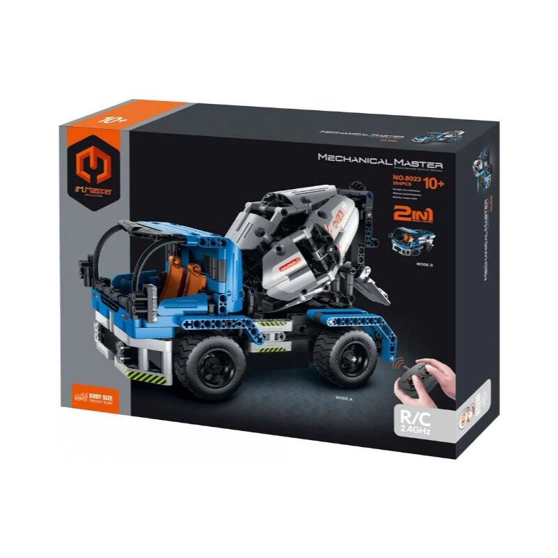 Klocki plastikowe IM.MASTER Radio Control Zdalne sterowanie Betoniarka 2w1 IM8023