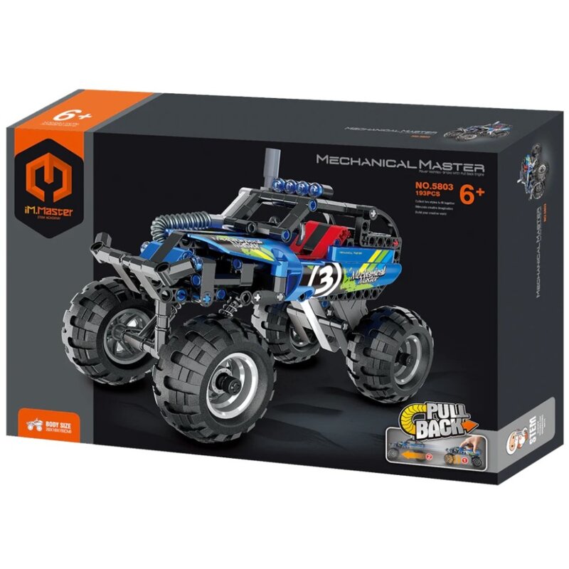 Klocki plastikowe IM.MASTER Pull Back Terenówka IM5803