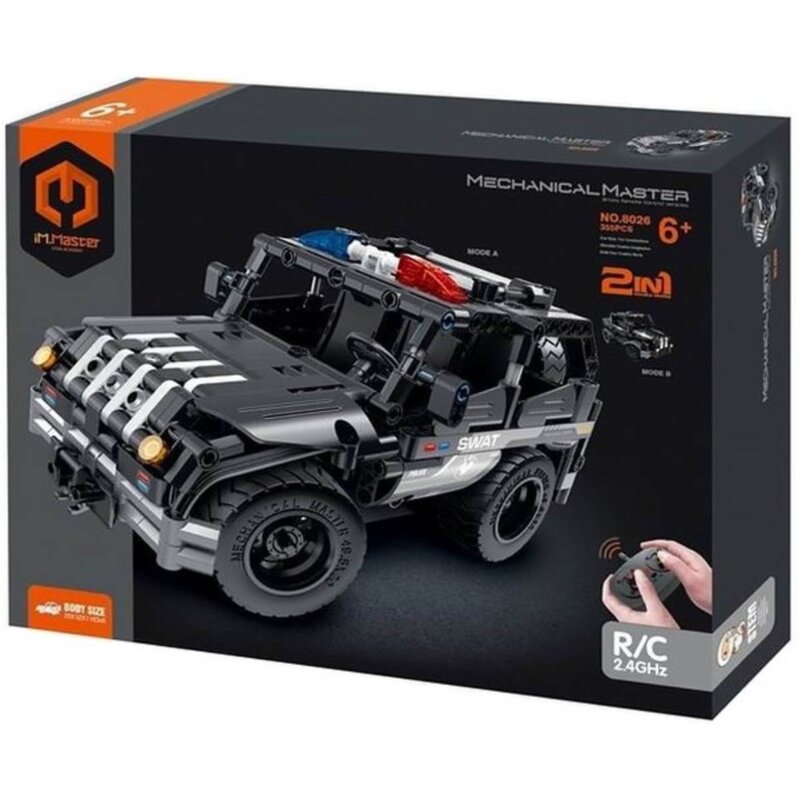 Klocki plastikowe IM.MASTER Radio Control Zdalne sterowanie Pojazd SWAT 2w1 IM8026